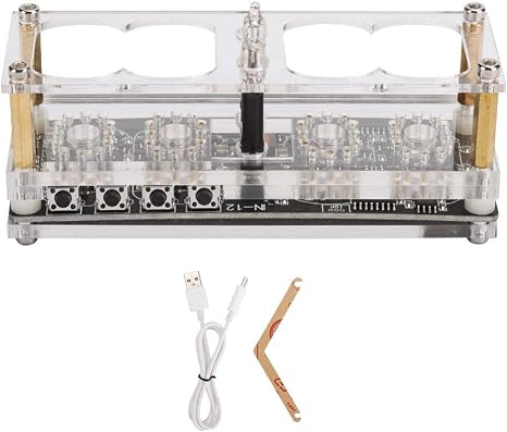 Amazon Com Ebtools Nixie Vacuum Tube Clock Digital In 12 Led