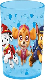 POS 29964 - Trinkglas im angesagtem Paw Patrol Design, Trinkbecher für Jungen und Mädchen aus Kunststoff, Fassungsvermögen ca. 250 ml
