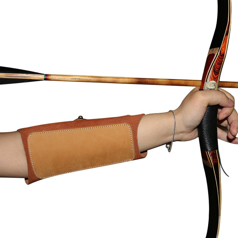 Huntingdoor Archery Armguards Leather Arm Guard Forearm Protector Barcer Tab for Left Hand and Right Hand Shooter Archery Protective Gear Shooting Hunting Armguard : Sports & Outdoors
