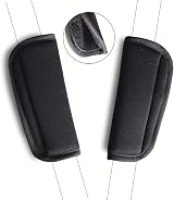 SeedFuture Baby Pushchair Seat Strap Covers 2 Pack Velcro Black Adjustable view 4