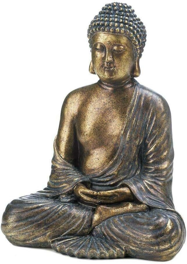Amazon Com Home Decor Sitting Buddha Statue Home Kitchen