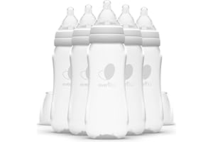 Evenflo Feeding Premium Proflo Venting Balance Plus Standard Neck Baby, Newborn and Infant Bottles - Developed by Pediatric Feeding Specialists - 9 Ounce (Pack of 6)