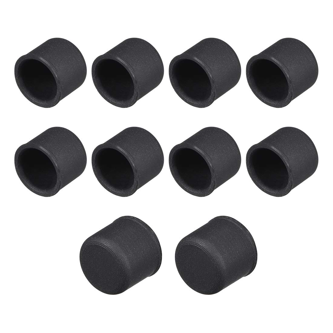 sourcing map 10pcs RCA Silicone Port Protectors Cap Cover Anti Dust 8mm Dia Black