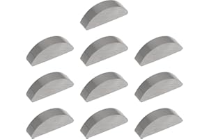 YINETTECH 10Pcs Motorcycle Crankshaft Half-Moon Keys 12.5x5x3mm Compatible with Vespa V50-125 PV ET3