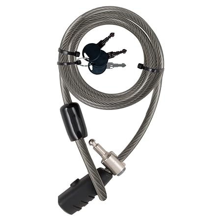 Stanley Family Kabelschloss extra lang (12 mm x 2400 mm, 3 Schlüssel) S741-163