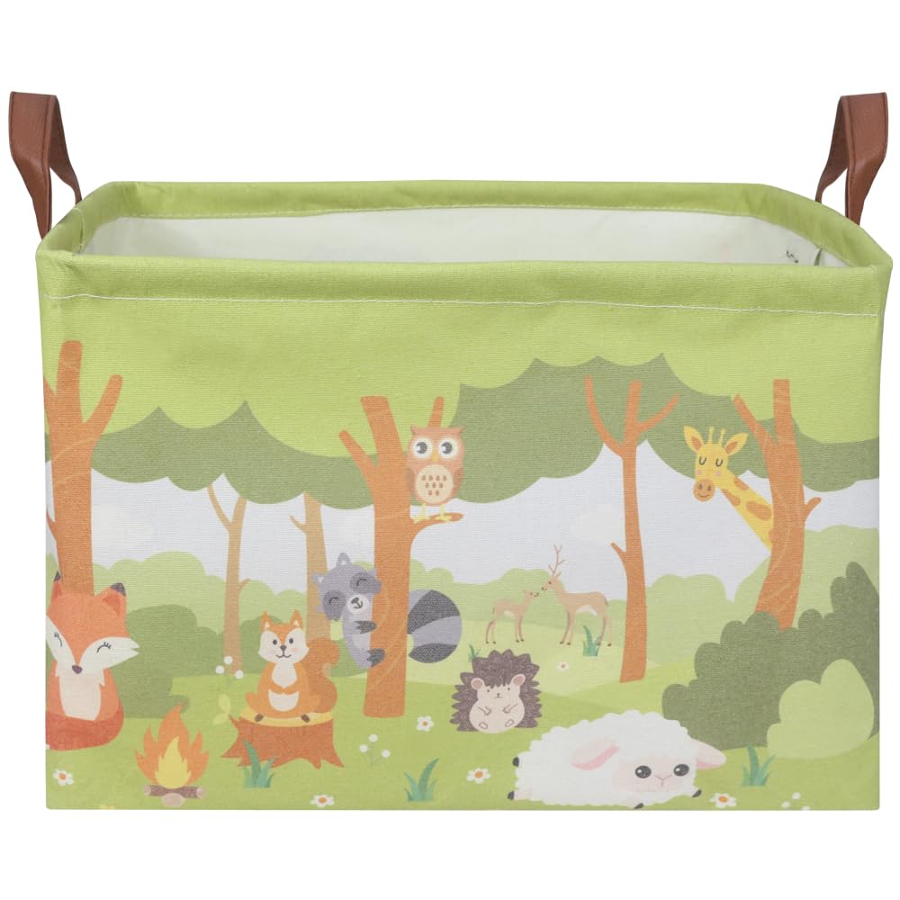 FXOCSHE Rectangular Baby Storage Basket,Animals