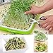 Seed Sprouter Tray, Yamix 6 Set Two-Tiered Seed Sprouter Tray Sprouter Plant Germination Tray Hydroponics Basket (Green + White)