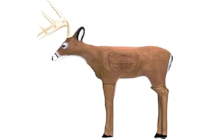 Delta McKenzie Intruder 3D Deer Archery Target - Broadhead Compatible Self-Healing Foam with Replaceable Vital Core - Outdoor Bowhunting Practice Target for Compound Bows & Crossbows (350 FPS Rated)