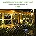 Rophie 200 LEDs Solar String Lights 72 foot Warm White String Lights