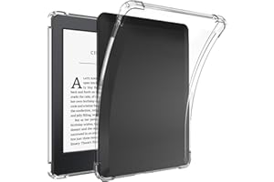 MZOISRK Clear Case for Kindle Paperwhite 2018 Release 10th Generation (Model No.PQ94WIF) 6.0" Tablet, Transparent Soft TPU Cover, Shockproof Silicone Slim Anti-Scratch Shell (Clear)