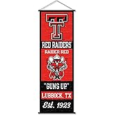 Texas Tech Red Raiders Banner and Scroll Sign