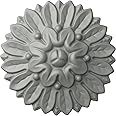 Ekena Millwork ROS06X06CH Chesterfield Round Rosette, 6"OD x 1 1/8"P, Primed