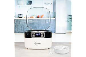 ONEZILI Ultrasonic Jewelry Cleaner Machine 650ml Professional 43kHz Retainer Cleaner Machine with 5 Digital Timer Degas Mode Portable Coins Watch Earrings Necklaces Ring Glasses Cleaning Machine