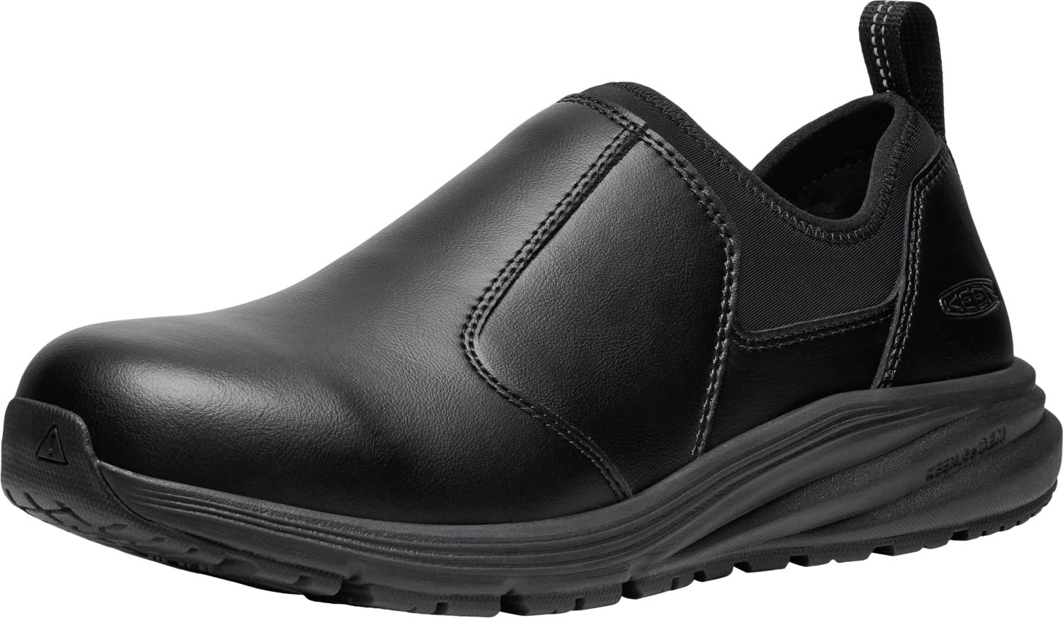 Photo 1 of KEEN Utility Men's Vista Energy+ Shift PTC Low Height Soft Toe Slip On Kitchen Work Sneakers, Black/Black, 12 EE