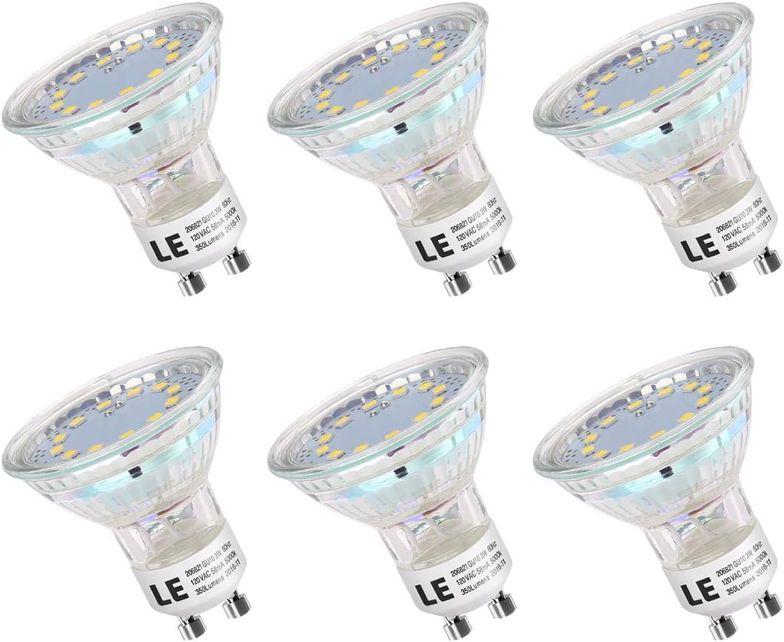 LE GU10 LED Light Bulbs Non Dimmable 50W Halogen Equivalent 5000K