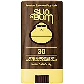 Sun Bum Original SPF 30 Sheer Face Stick Sunscreen - Travel Size, 0.45 oz | Water Resistant Broad Spectrum Facial Sunscreen with Vitamin E, Hawaii 104 Act Compliant (Without Octinoxate &amp; Oxybenzone)