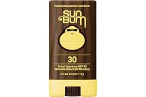 Sun Bum Original SPF 30 Face Stick Sunscreen - Water-Resistant Broad Spectrum Facial Sunscreen with Vitamin E - Hawaii 104 Ac