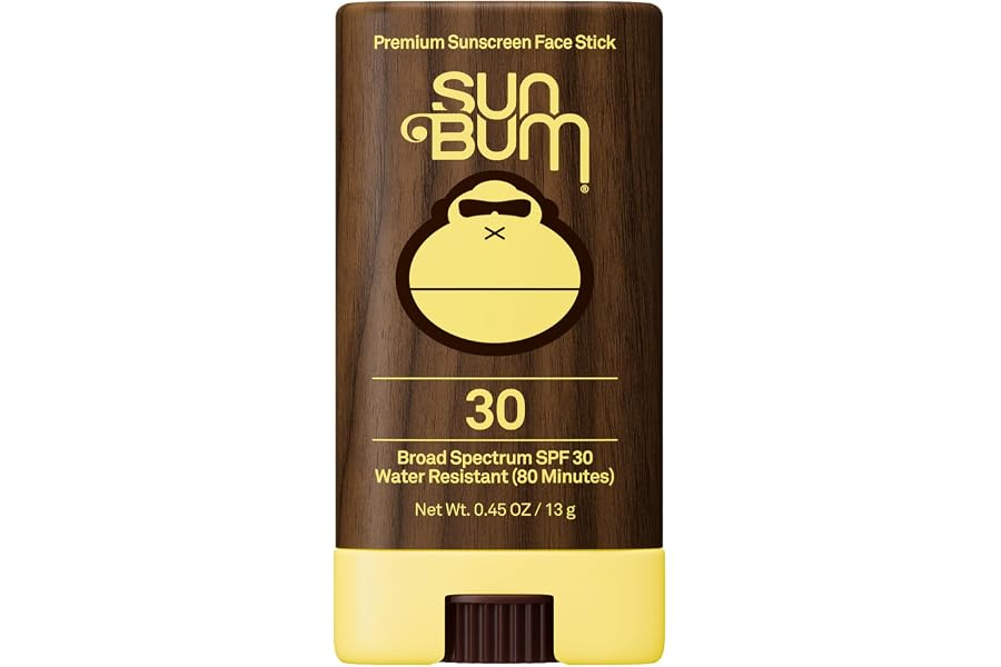 Sun Bum Original SPF 30 Face Stick Sunscreen - Water-Resistant Broad Spectrum Facial Sunscreen with Vitamin E - Hawaii 104 Ac