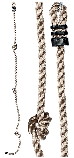 Gartenpirat Kletterseil 2 m lang Ø 18 mm Knotenseil für Kinder