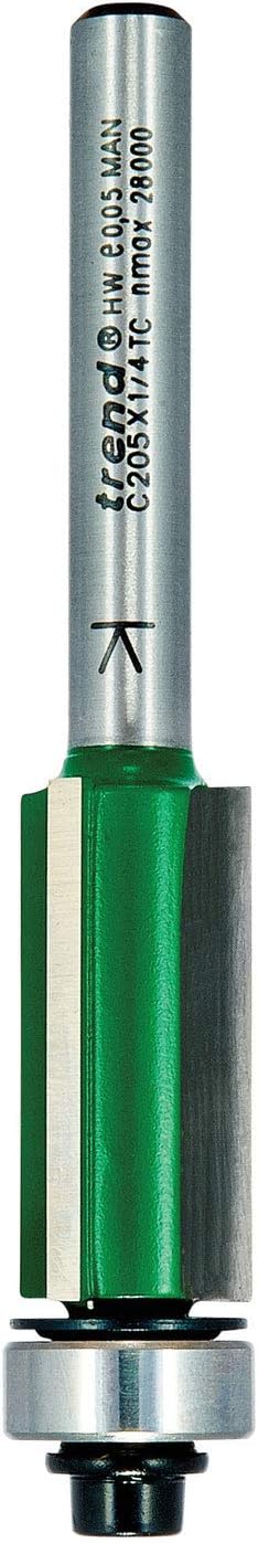 Trend CraftPro Three Flute Trim Router Cutter Bit, 1/4 Inch Shank, 12.7mm Cut Diameter & 12.7mm Cut Length - Image 3