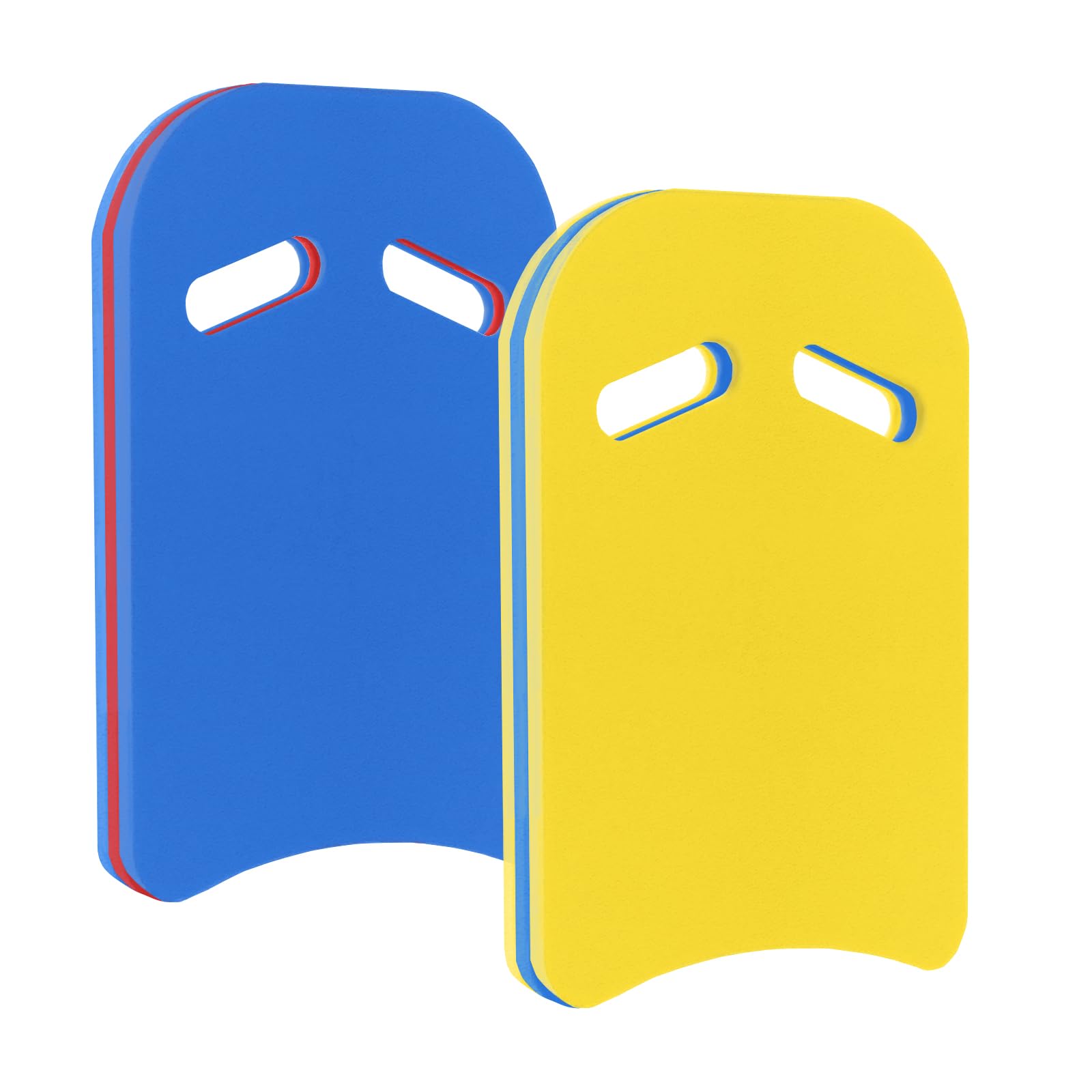 Photo 1 of YIGUO 2PCS Swimming Kickboard for Adult & Kid, Kickboard Swimming Kick Board, Swimming Training Aid for Pool & Open Water, EVA Material (BlueRed&YellowBlue)