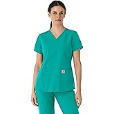 Carhartt Scrubs for Women, Force Essentials, V-Neck Tops with 5 Pockets