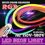 IEKOV LED NEON Light, AC 110-120V Flexible RGB LED