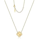 AIPPK Clover Pendant Necklace for Women 18K Gold Plated Four Leaf Clover Necklaces Lucky Simple Jewelry Gifts for Women