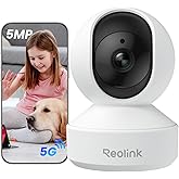 Reolink E1 Pro 3K PT Wi-Fi Indoor Camera for Baby & Pet Monitoring, Auto Tracking, 5MP Night Vision Enhanced by F1.6 Aperture