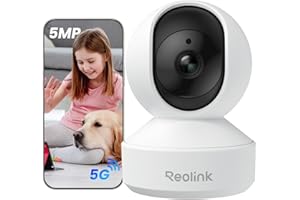 Reolink E1 Pro 3K PT Wi-Fi Indoor Camera for Baby & Pet Monitoring, Auto Tracking, 5MP Night Vision Enhanced by F1.6 Aperture