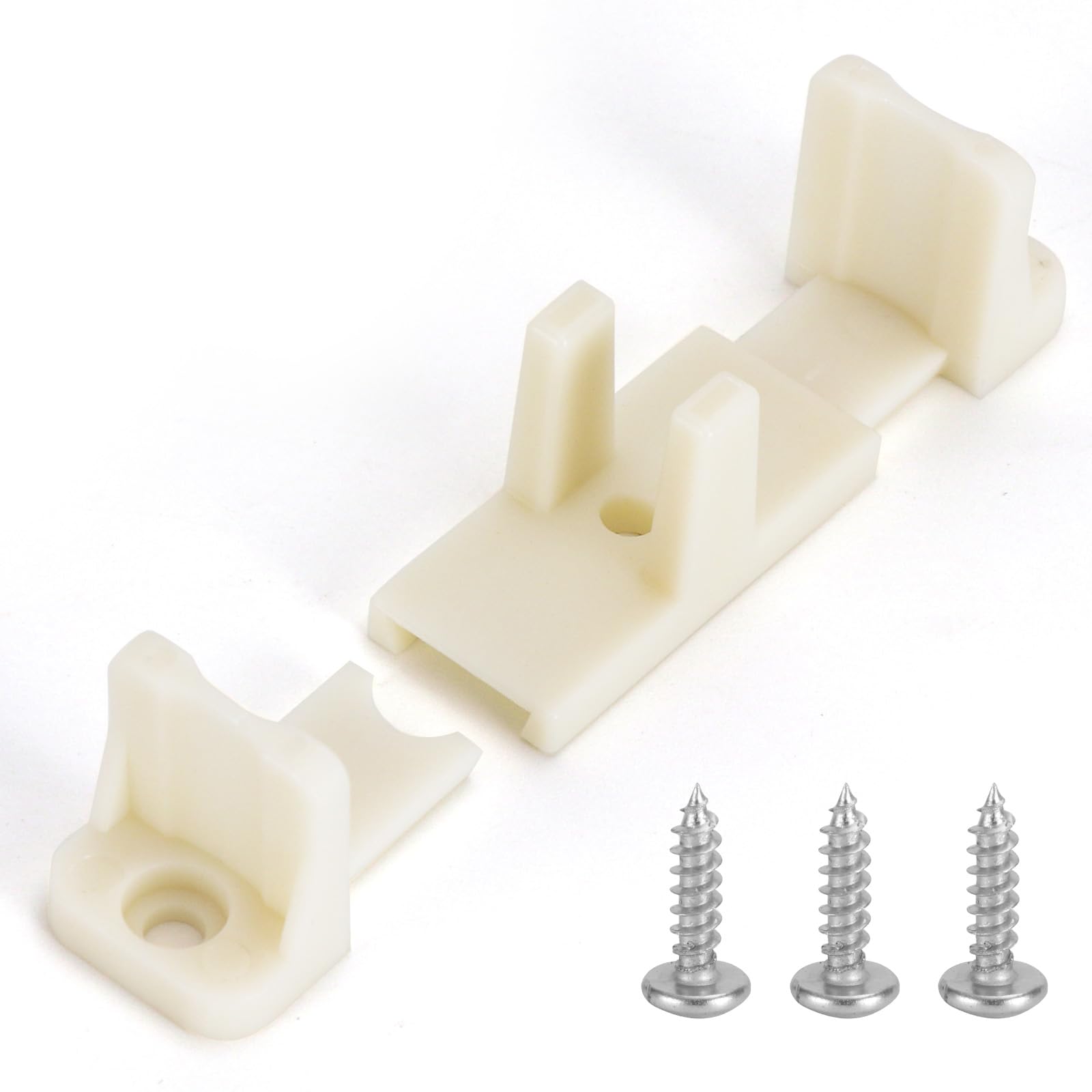 Photo 1 of 10 Pcs Sliding Closet Door Floor Guide, Bypass Door Floor Guide, Fits 3/4'' to 1-3/8'' Thick Doors, Universal Adjustable Sliding Door Hardware.