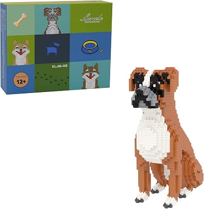Larcele Micro Dog Building Blocks 1061 Pieces KLJM-02 Boxer Display Toy