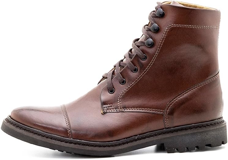 Ahimsa Men's Vegan Work Boot in Brown