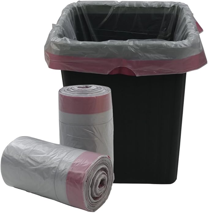 Gitany 30L Drawstring Trash Bags, Grey Bin Liners, 125 Bags Amazon.co