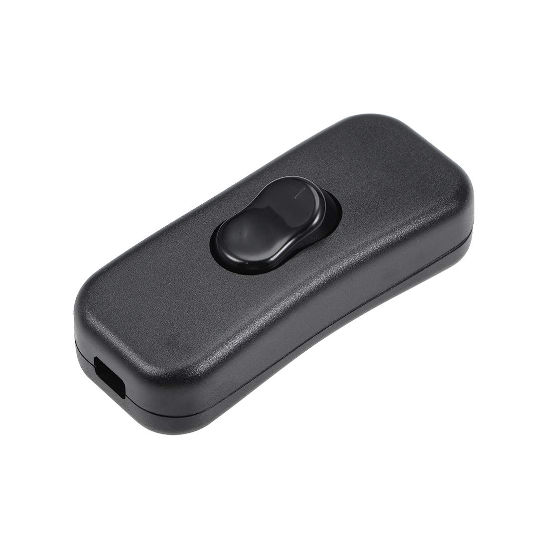 sourcing map Inline Cord Switch AC 250V 2A 500W DPST On/Off Rocker Switch Table Lamp Desk Light Switch, Black