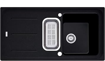 Franke Basis 1 0 Bowl Granite Onyx Black Kitchen Sink Amp