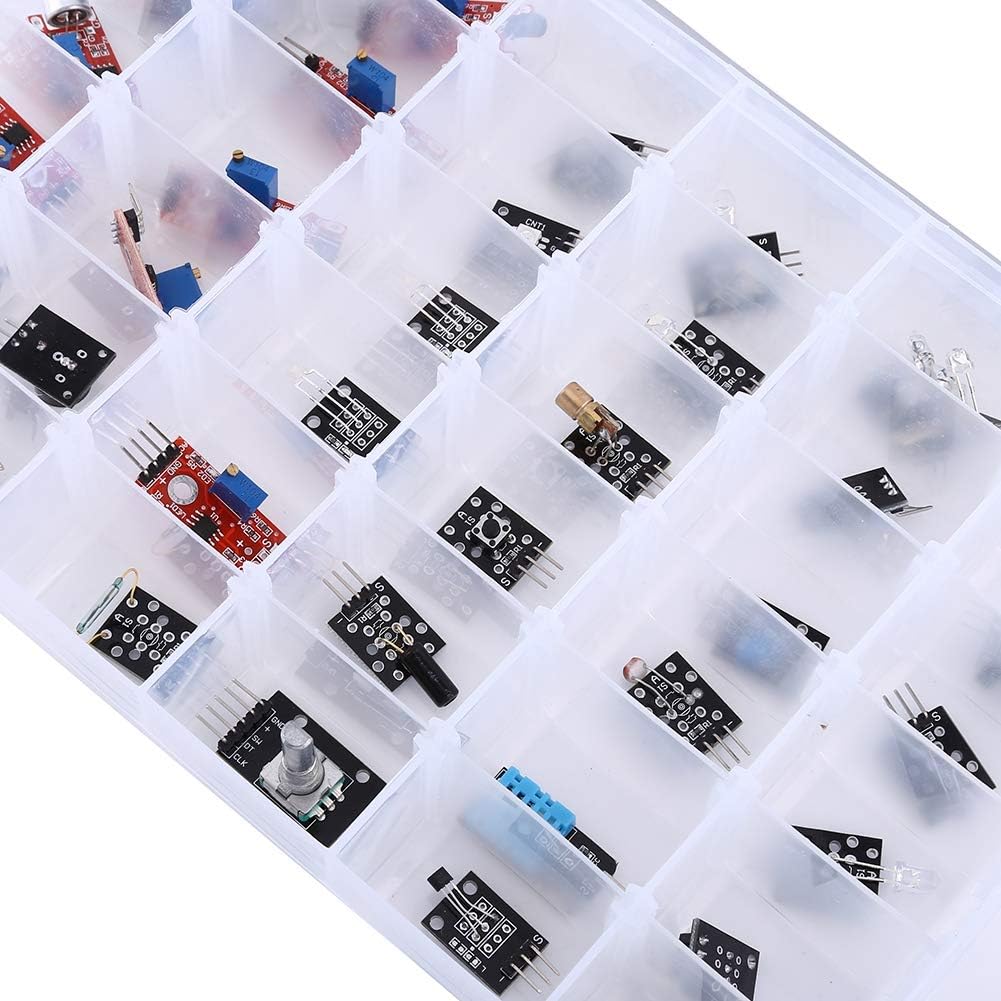 Plyisty Ultimate 37 in 1 Sensor Modules Kit for Electronic Components Starter Kit Set for MCU Education User Beginners - Image 4