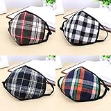 Velishy(TM) Anti-dust plaid Gauze Face Masks