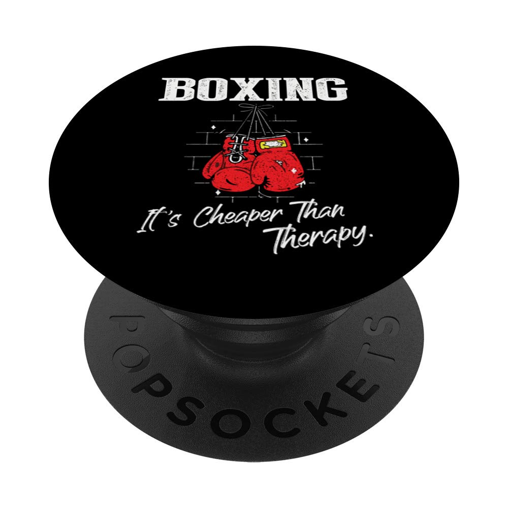 Boxing & Martial Arts Therapy - Boxer Trainer MMA Fighter PopSockets PopGrip: Swappable Grip for Phones & Tablets