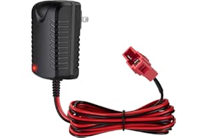 Eagsonway 12 Volt Battery Charger for Ride On Toys - Compatible with BMX X6 Kid TRAX GMC Wal-Mart Moto ATV Quad Electric Vehicle Power Adapter with Square Plug