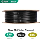 eSUN PLA+ Filament 1.75mm 1KG Black Tough PLA+ 0.03mm Tolerance 340m view 2