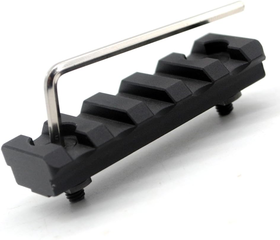 Trirock Picatinny Rail Section 2.2 Inch 5 Slot with dual interface for Both Keymod & Mlk Rail Mount System - Image 4