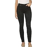 Buffalo David Bitton Women's Hanna Tencel Blend Soft Stretch High Rise Skinny Pants (Black Tonal Leopard, 6/28)