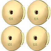 14k Gold Plated Earring Backs for Studs - Locking, Replacement, Sterling Silver & Options - Lifters & Butterfly Styles