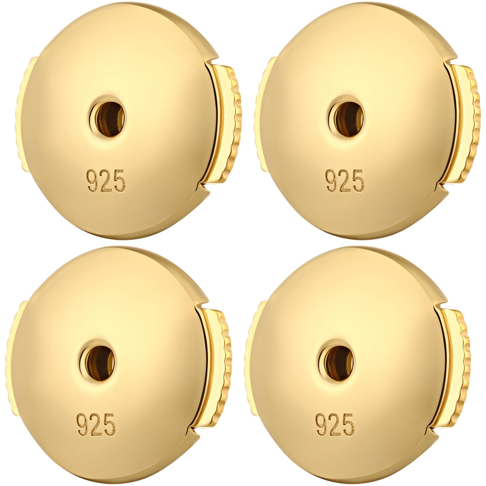 Gold Earring Backs for Studs Locking Earrings Lifter Backs 925 Sterling Silver Earring Lifters Replacement Butterfly Clasp