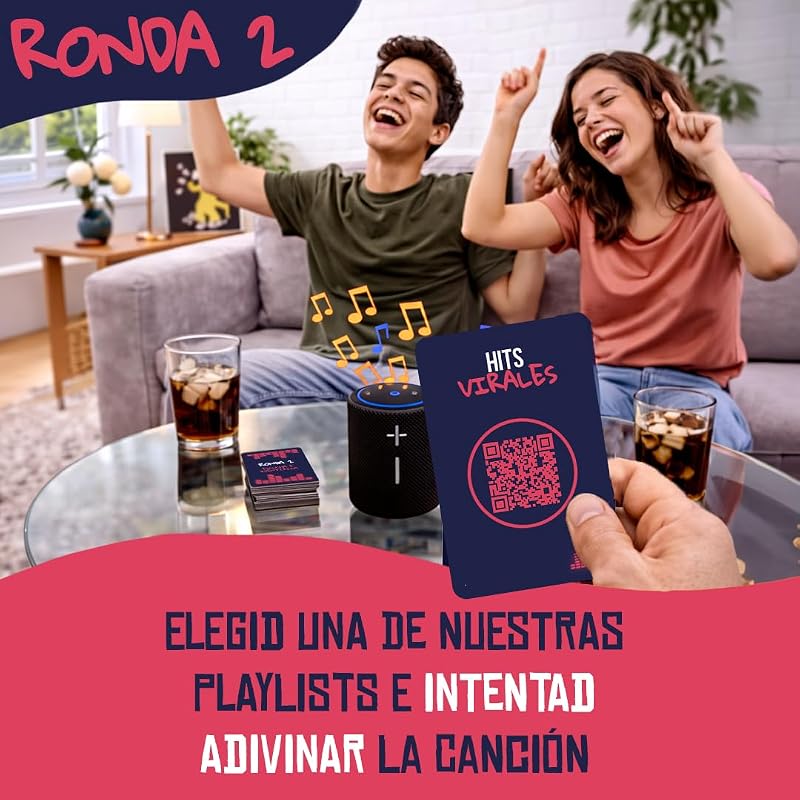 Play Hit Nueva Generación - Juegos de Mesa para Niños y Adultos - Música 2010-2026 en Español- Juego de Cartas para Fiestas con Amigos y Familia - Regalo Original