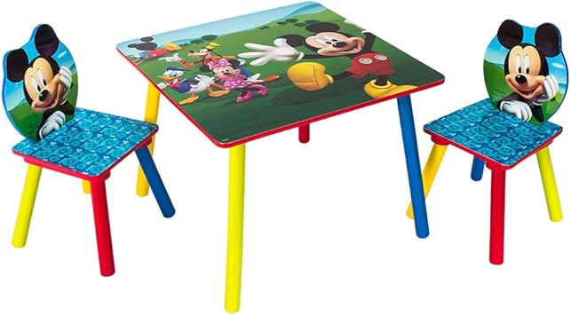 mickey mouse table and chairs set