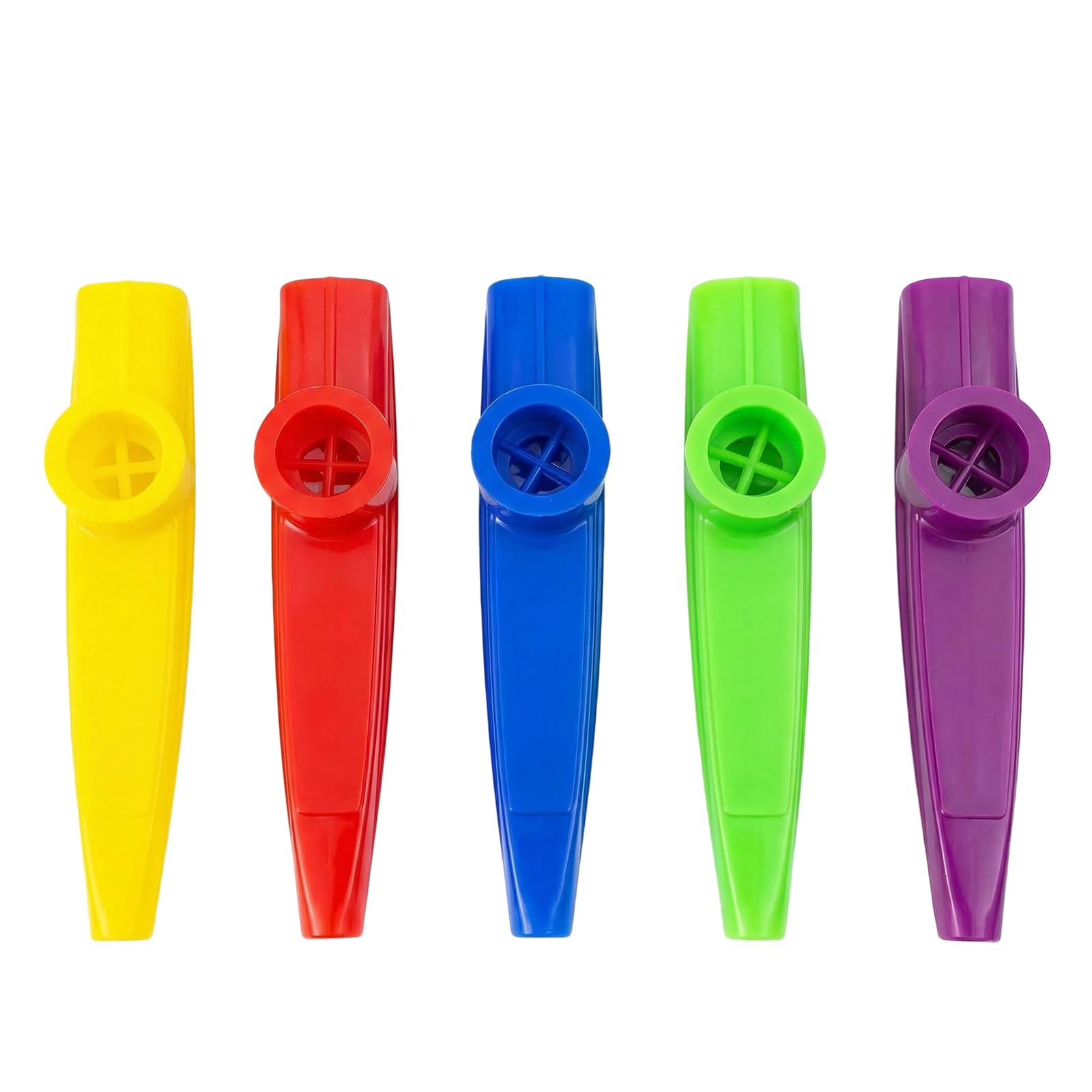 5Pcs Plastic Kazoos Musical Instruments Kazoo Flute Diaphragms for Prize Party Favors