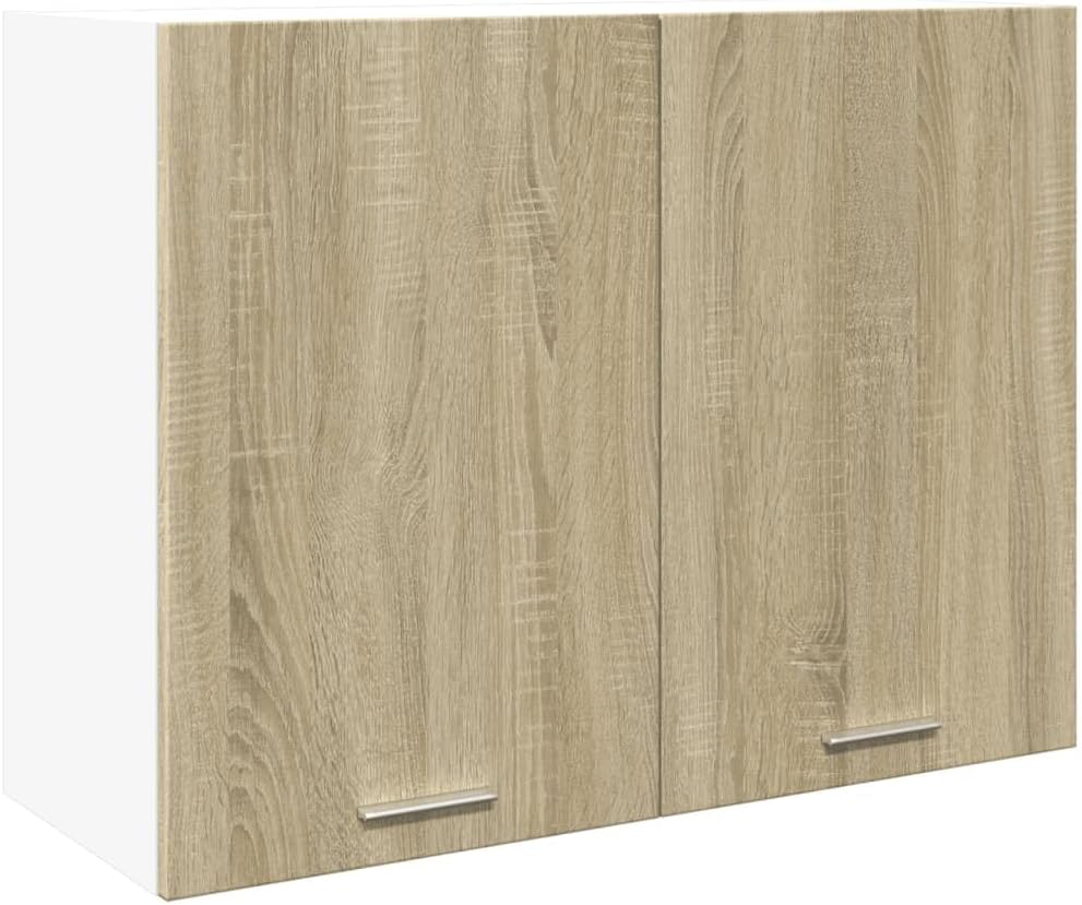 vidaXL Sonoma Oak Hanging Cabinet 80x31x60 cm Engineered Wood Kitchen