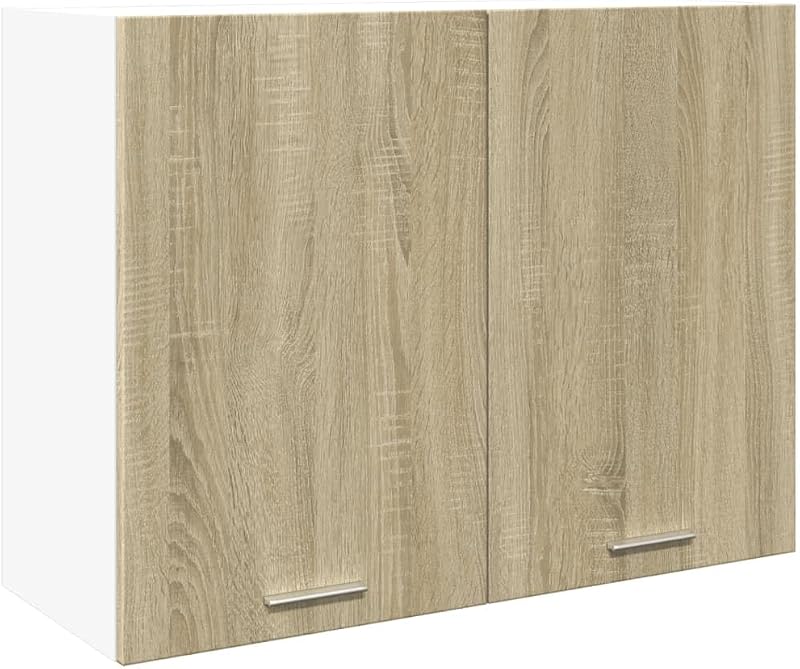 vidaXL Sonoma Oak Hanging Cabinet 80x31x60 cm Engineered Wood Kitchen
